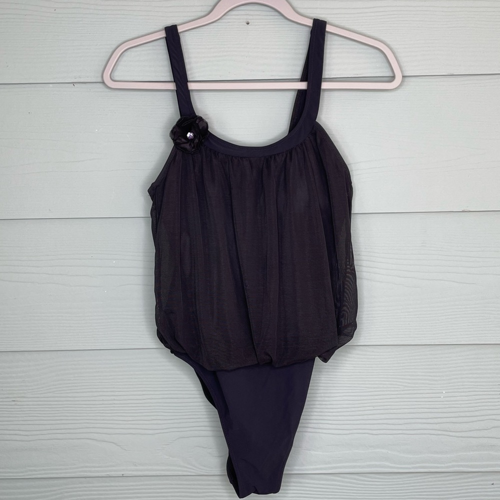Profile black swimsuit/bodysuit size 8